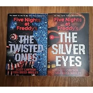 3 FNAF Five Nights at Freddy's Paperback Novels Books Silver Eyes Twisted Ones..